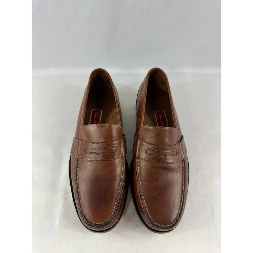 Cole Haan Men's Brown Leather Penny Loafers Dress Shoes Size 9